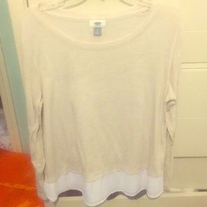 Long sleeve cream old navy shirt! Good condition!